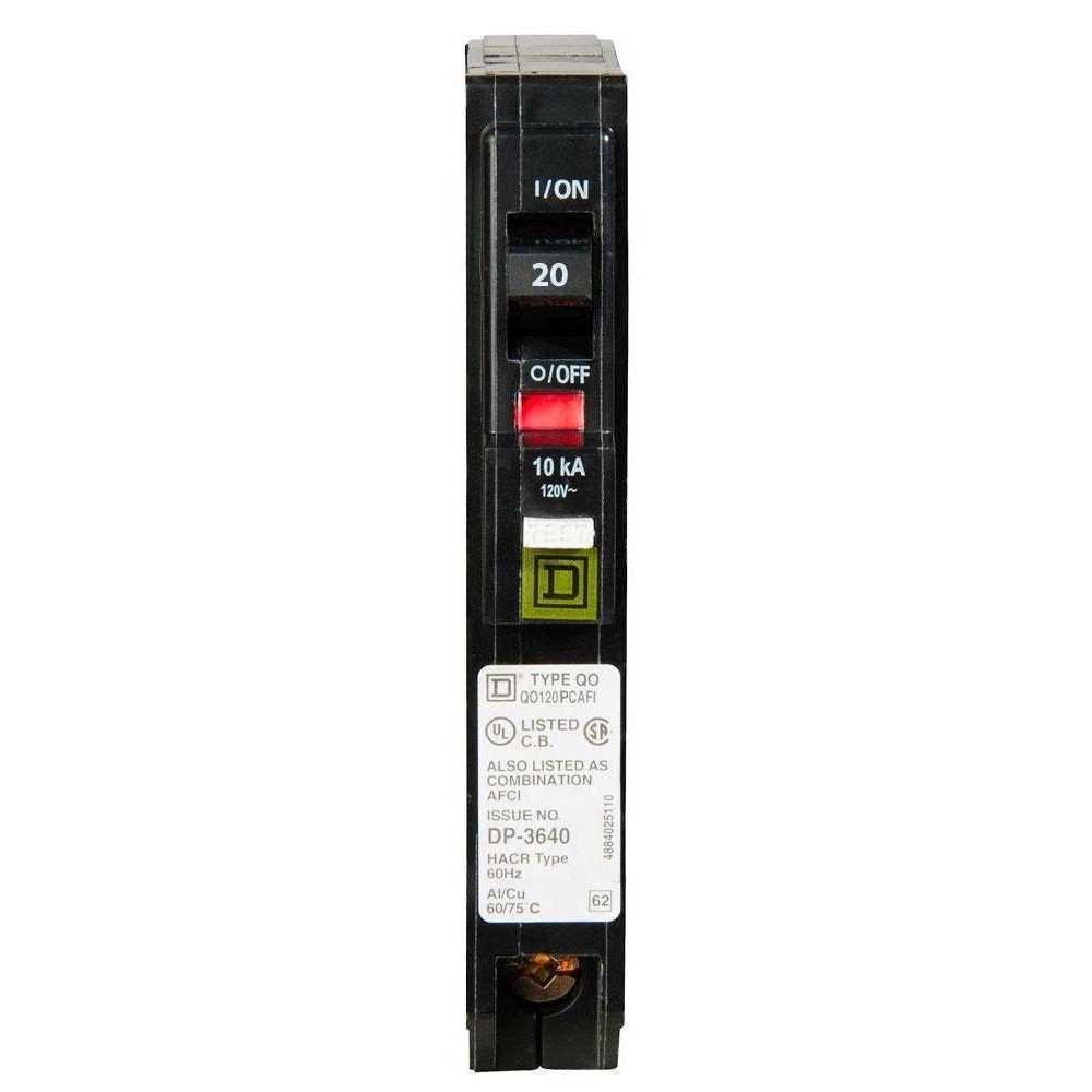 Square D QO120PAFGF 1 Pole Dual Function Circuit Breaker - Zenithce