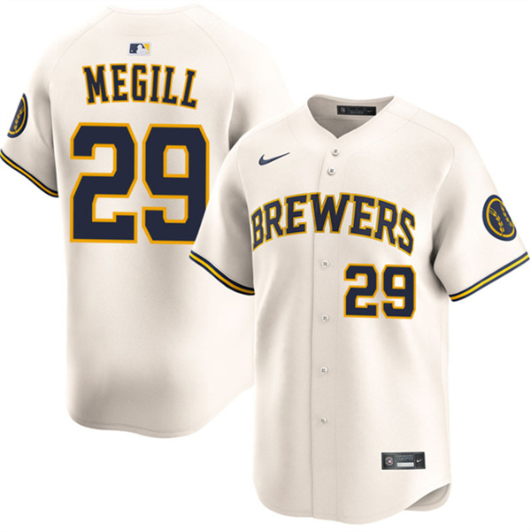 Milwaukee Brewers #29 Trevor Megill Cream 2025 Limited Stitched Jersey - Zenithce