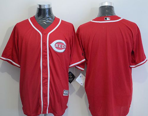 Reds Blank Red New Cool Base Stitched Jersey - Zenithce