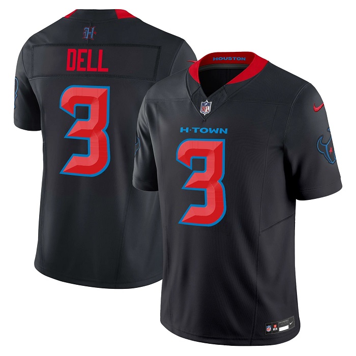 Houston Texans #3 Tank Dell Navy 2024 2nd Alternate F.U.S.E Vapor Stitched Jersey - Zenithce