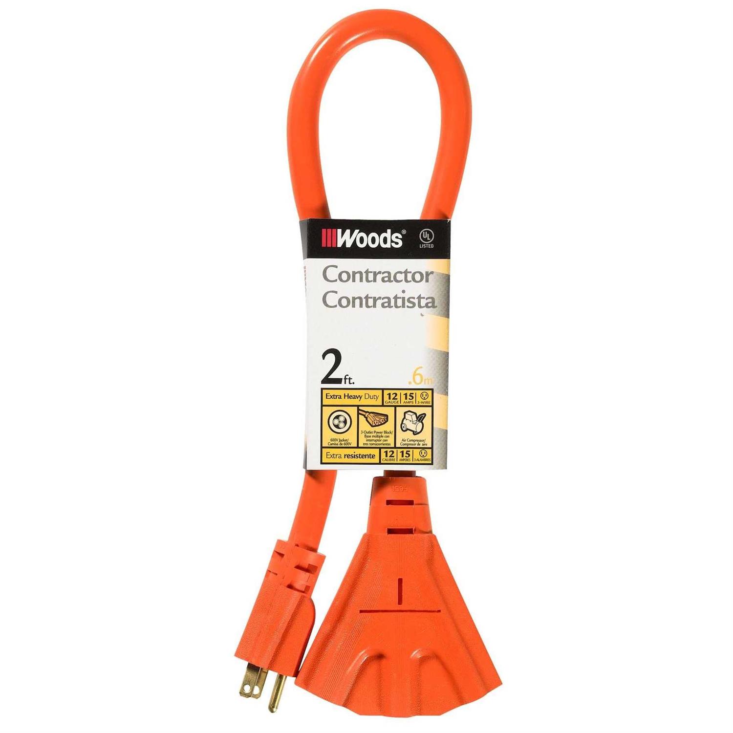 Woods 990547 16/2 SVT Small Appliance Extension Cord - Zenithce