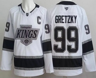 Los Angeles Kings #99 Wayne Gretzky White Authentic Jersey - Zenithce