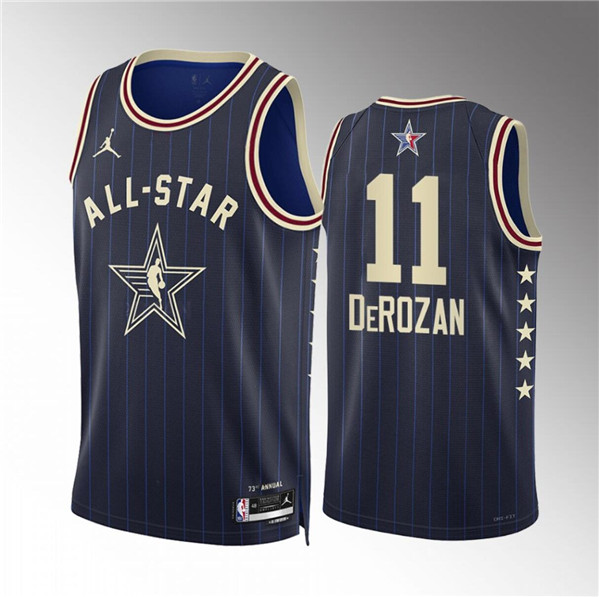 2024 All-Star #11 DeMar DeRozan Navy Stitched Jersey - Zenithce