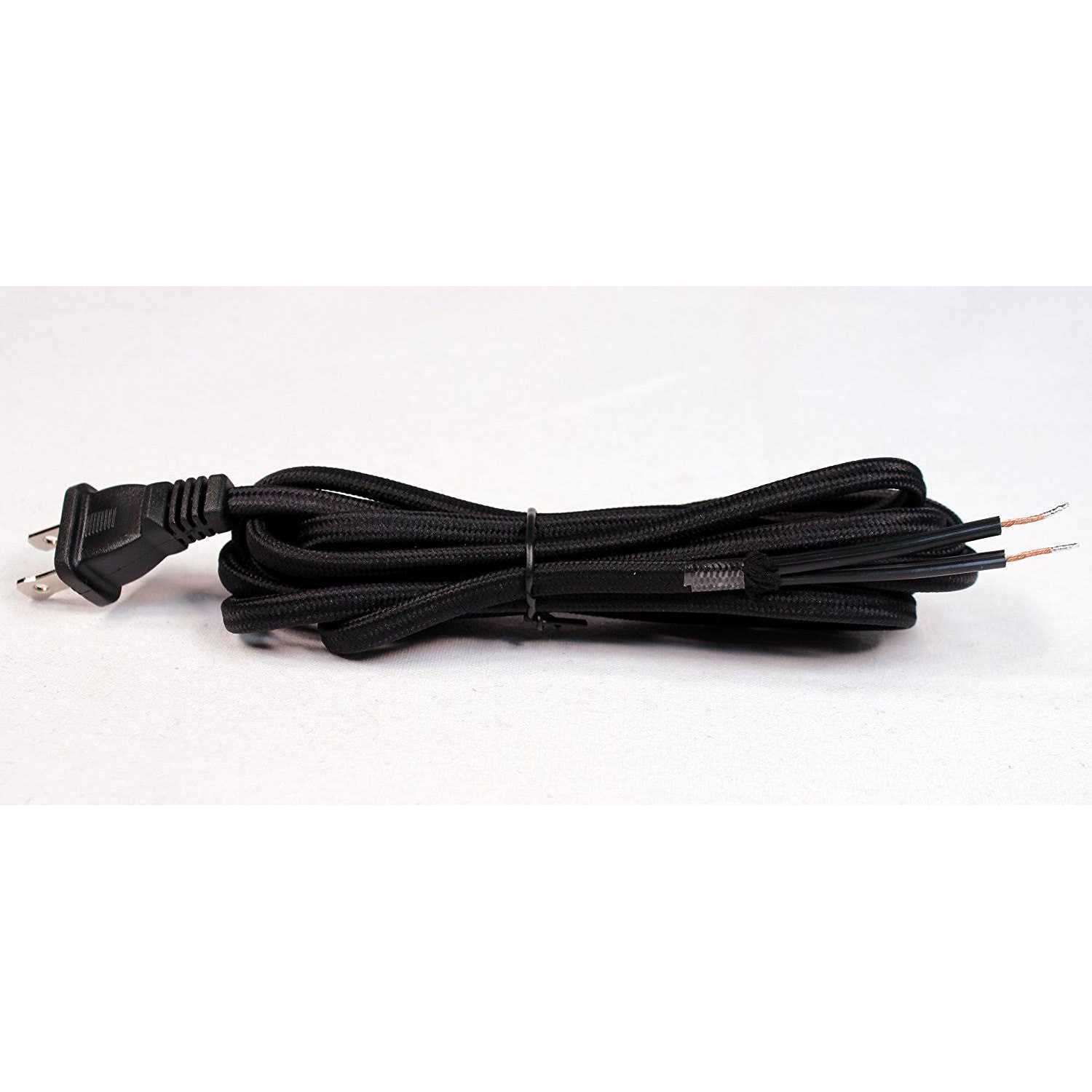 Creative Hobbies Rayon Cloth Covered Electric Lamp Cord with End Plug - Zenithce