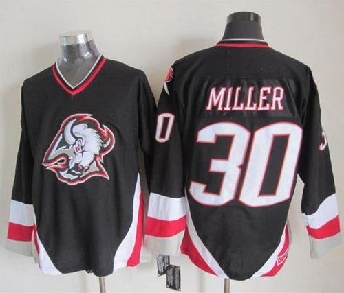 Sabres #30 Ryan Miller Black CCM Throwback Stitched Jersey - Zenithce