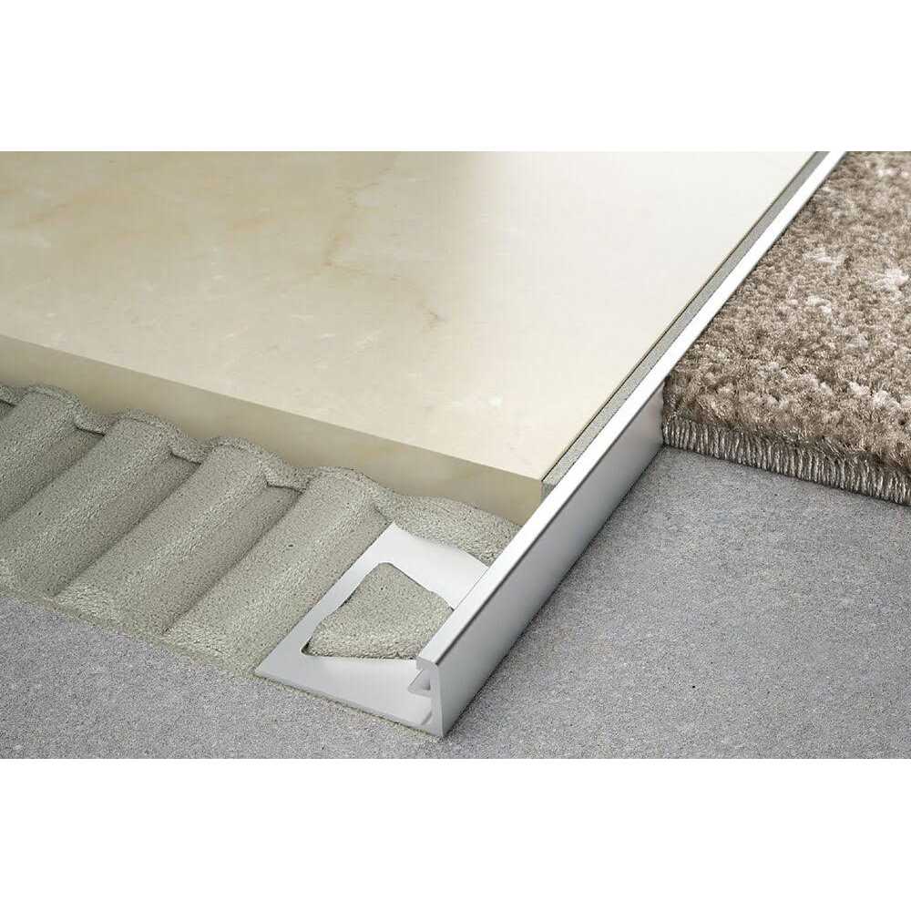 Schluter Jolly Edge Trim 3/8 inch Aluminum Bright White - Zenithce