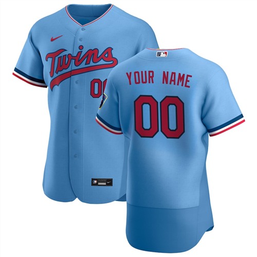Minnesota Twins Customized Authentic Stitched MLB Jersey - Zenithce