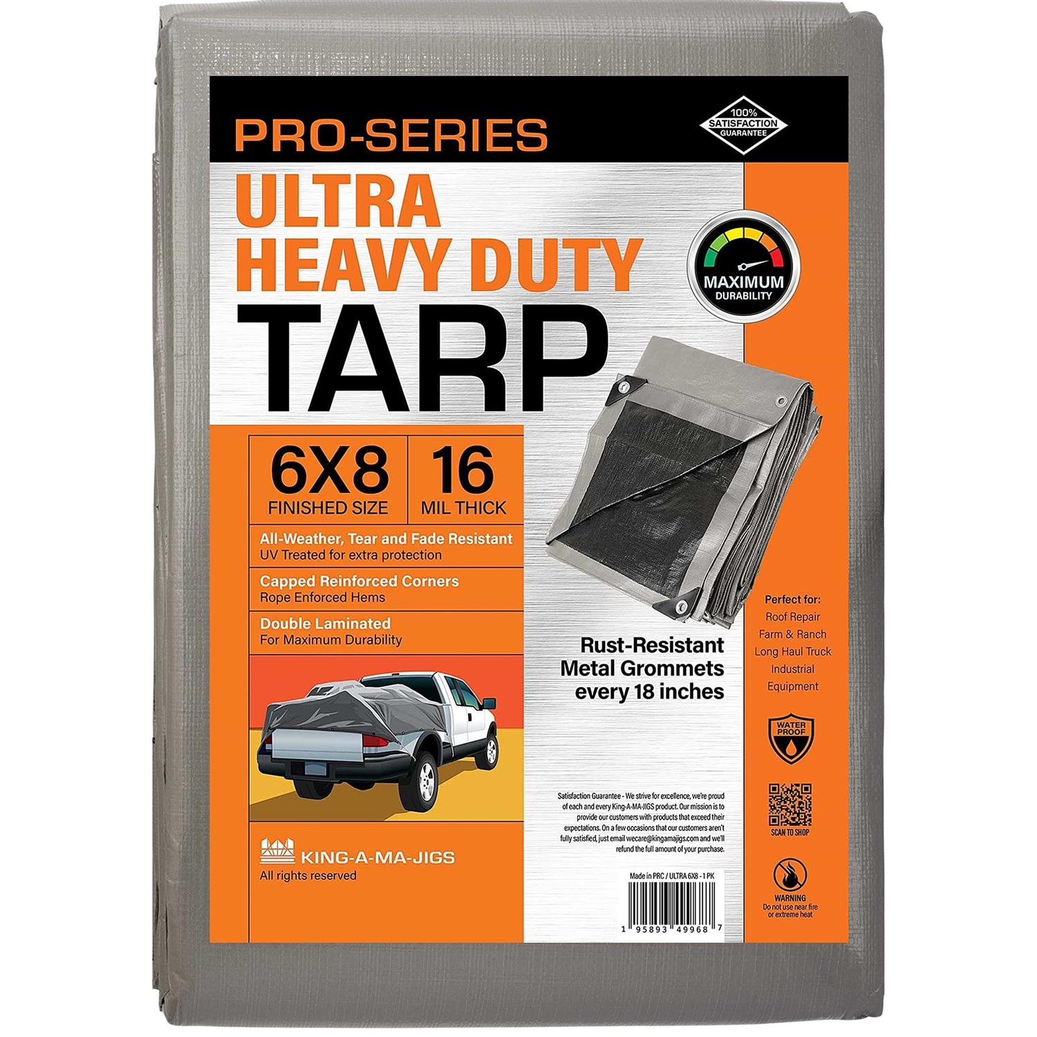 KING-A-MA-JIGS Heavy Duty Tarp Mil Thick - Zenithce