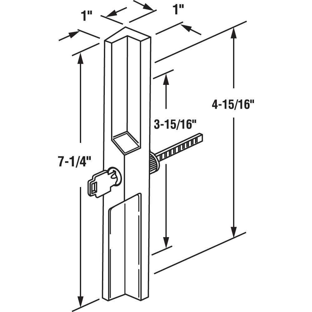 Prime-Line C 1033 Sliding Glass Door Handle Set - Zenithce