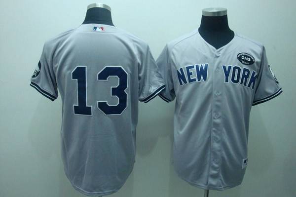 Yankees #13 Alex Rodriguez Grey GMS The Boss Stitched Jersey - Zenithce