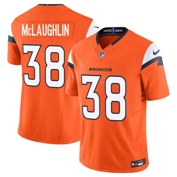 Denver Broncos #38 Jaleel McLaughlin Orange 2025 F.U.S.E. Vapor Limited Stitched Jersey - Zenithce