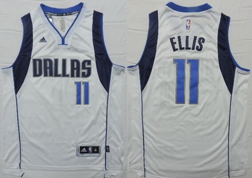 Dallas Mavericks #11 Monta Ellis Revolution 30 Swingman 2014 New White Jersey - Zenithce