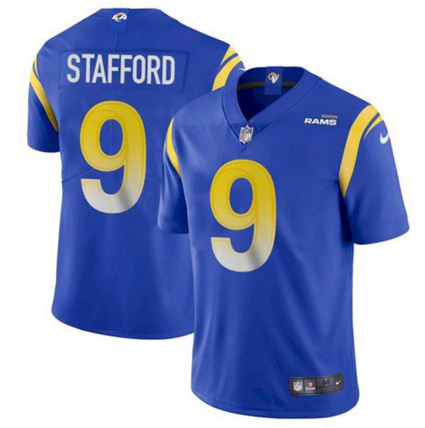 Los Angeles Rams #9 Matthew Stafford Royal Stitched Jersey - Zenithce