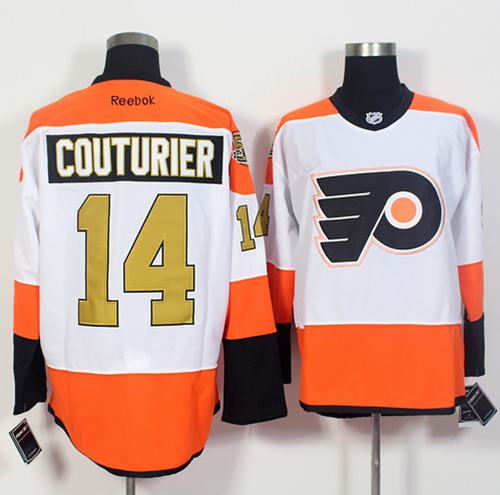 Flyers #14 Sean Couturier White 3rd Stitched Jersey - Zenithce