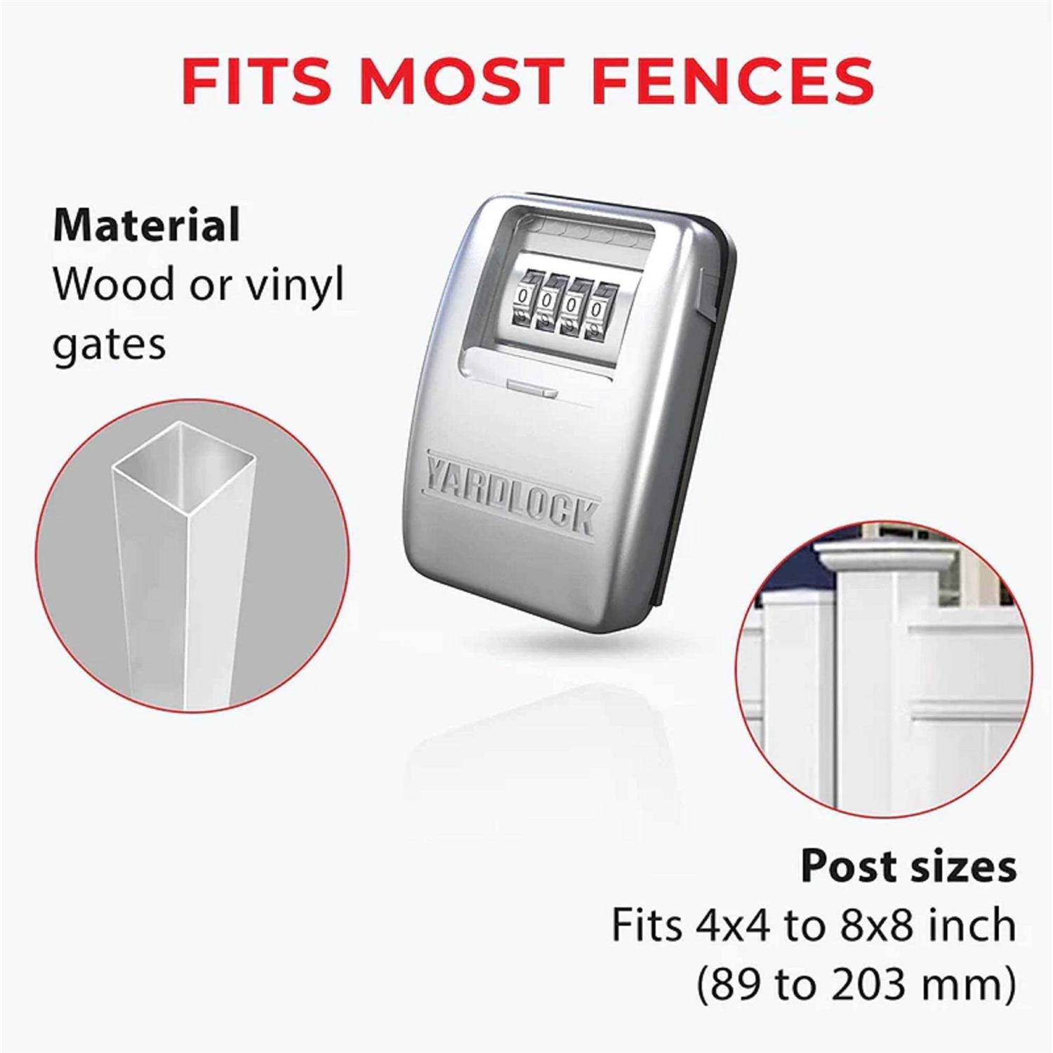 YARDLINK No Dig Fence 3-ft H x 3.5-ft W White Vinyl Fence Panel | 820392S - Zenithce