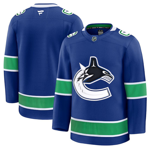 Vancouver Canucks Blank Blue 2024-25 Home Stitched Jersey - Zenithce