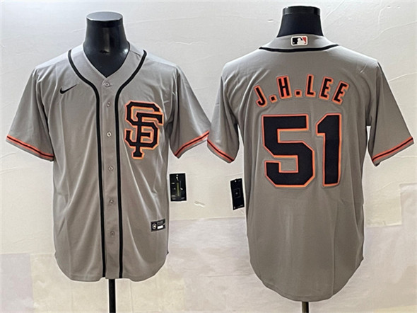 San Francisco Giants #51 Jung Hoo Lee Gray Cool Base Stitched Jersey - Zenithce