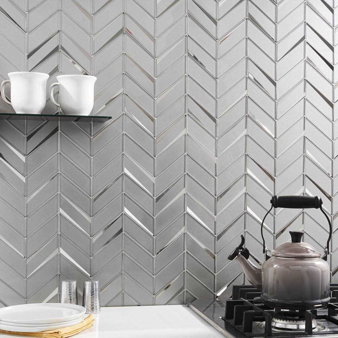 Glass Backsplash Tile Mogo 2 x 5 Marble Herringbone Mosaic Tile Ivy Hill Tile - Zenithce