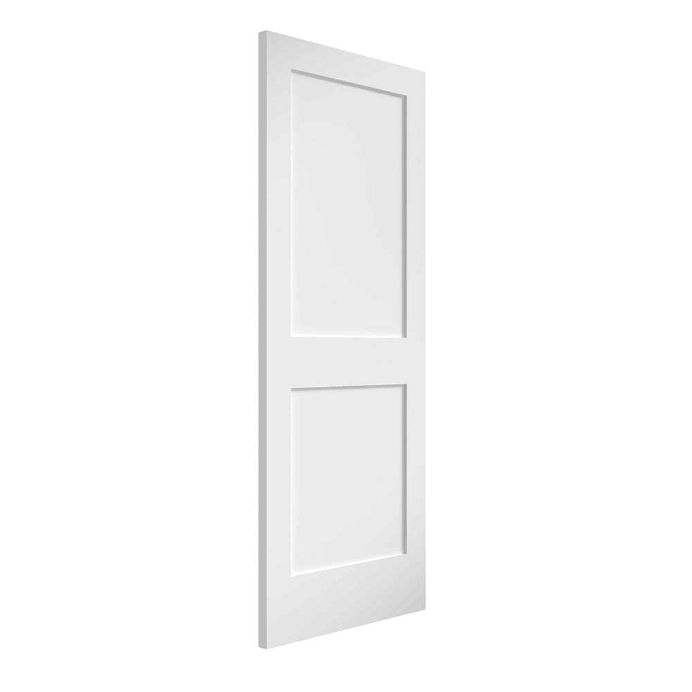 EightDoors 30-in x 80-in White Primed 2-Panel Square - Zenithce