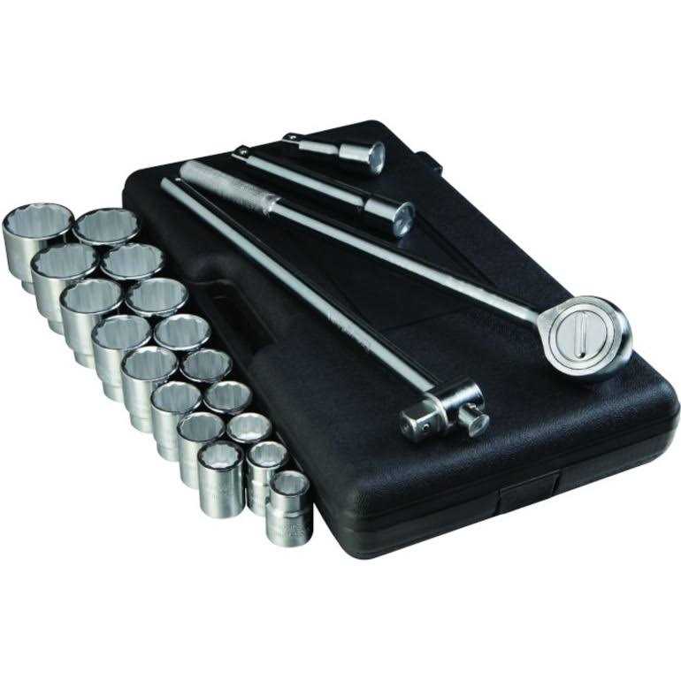 Pittsburgh 20 Piece Jumbo Socket Set - Zenithce