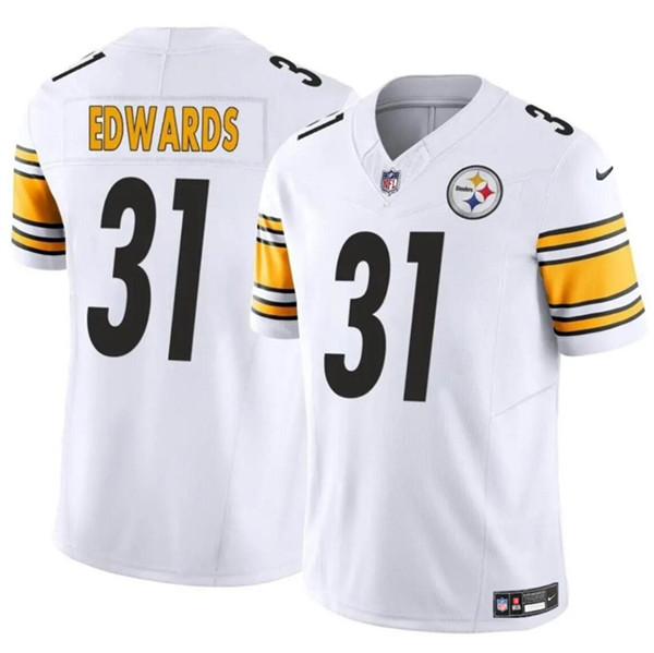 Pittsburgh Steelers #31 Daijun Edwards White 2024 F.U.S.E. Vapor Untouchable Limited Stitched Jersey - Zenithce