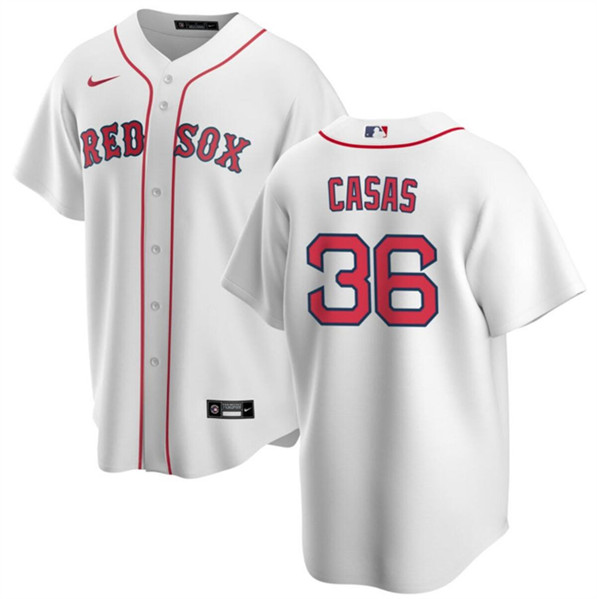 Boston Red Sox #36 Triston Casas White Cool Base Stitched Jersey - Zenithce
