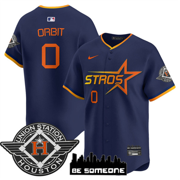 Houston Astros #0 Orbit Navy 2025 City Connect Limited Stitched Jersey - Zenithce
