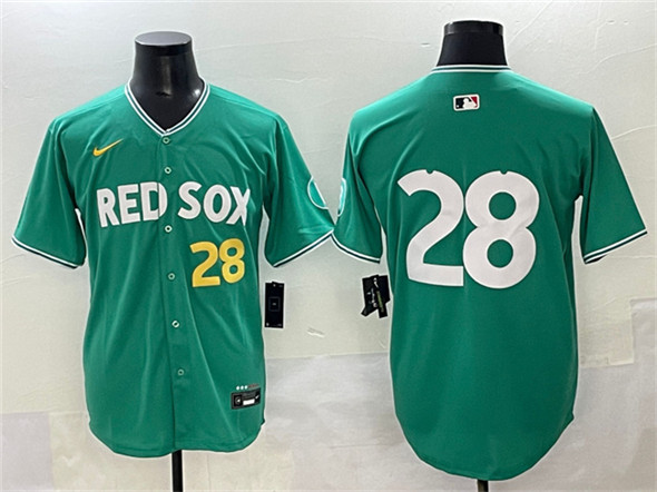 Boston Red Sox #28 Kristian Campbell Green 2025 City Connect Limited Stitched Jersey - Zenithce