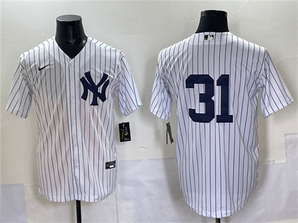 New York Yankees #31 Ichiro Suzuki White Cool Base Limited Stitched Jersey - Zenithce