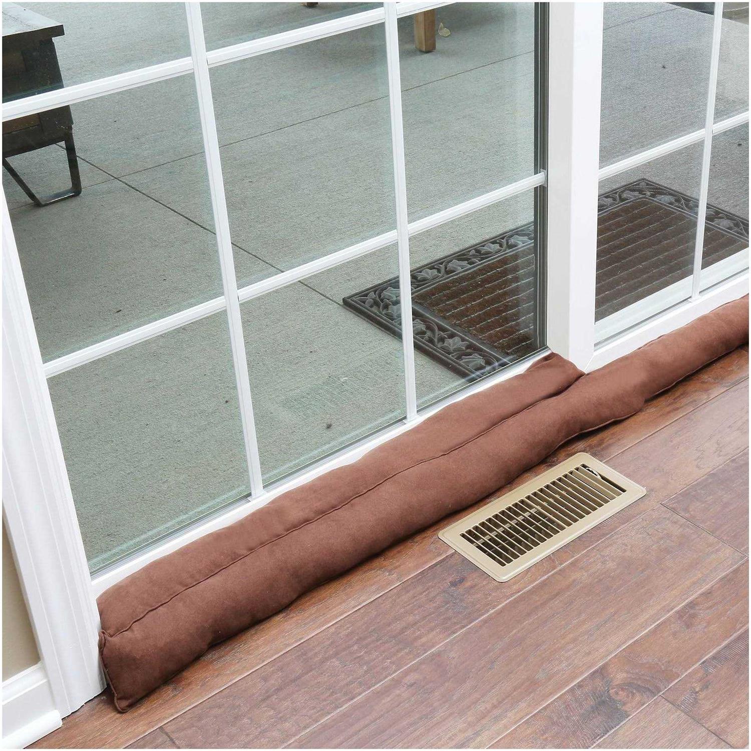 Home District French Door Draft Dodger Weighted Door and Window Breeze Guard - Zenithce