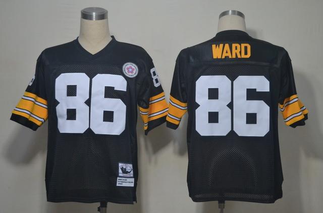 Mitchell And Ness Steelers #86 Hines Ward Black Stitched Jersey - Zenithce