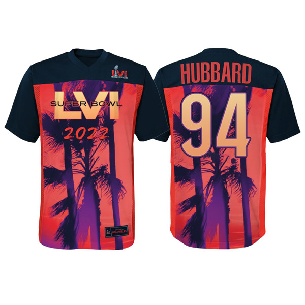 Cincinnati Bengals #94 Sam Hubbard Super Bowl LVI Red Black Stitched Jersey - Zenithce