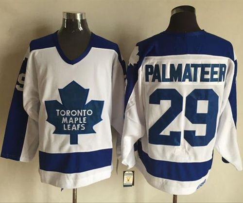 Maple Leafs #29 Mike Palmateer White Blue CCM Throwback Stitched Jersey - Zenithce