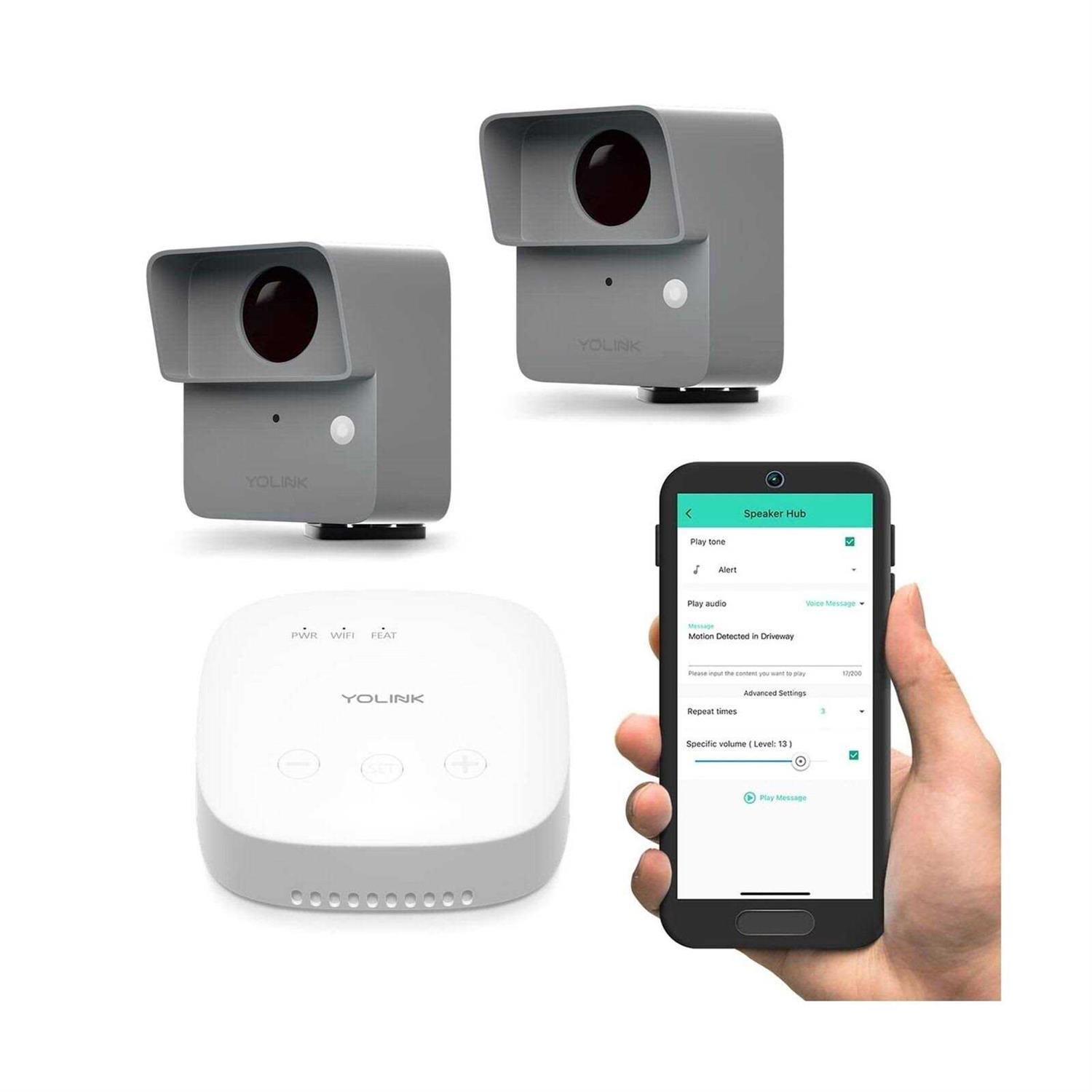 YoLink SpeakerHub and Outdoor Motion Starter Kit - Zenithce
