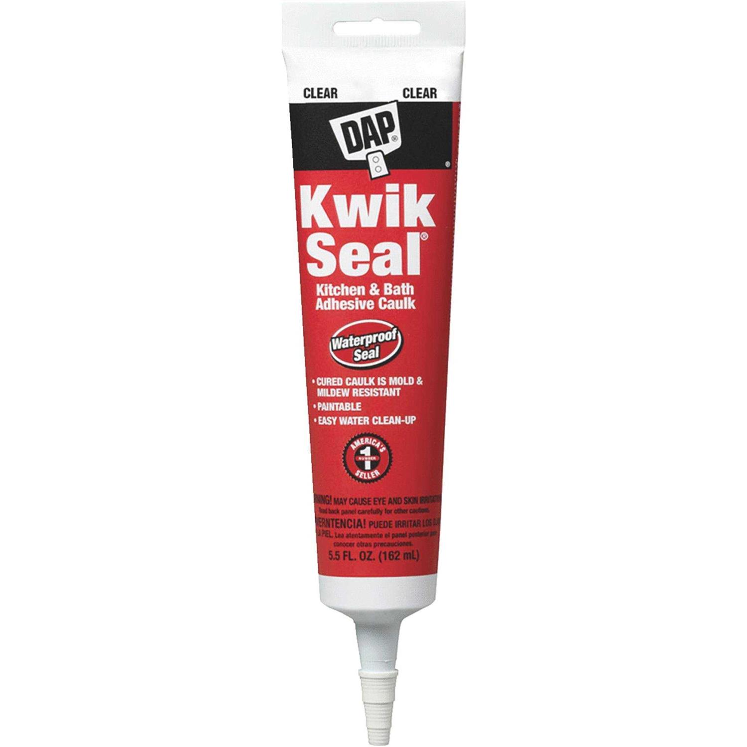Dap Kwik Seal 18001 Adhesive Caulk White - Zenithce