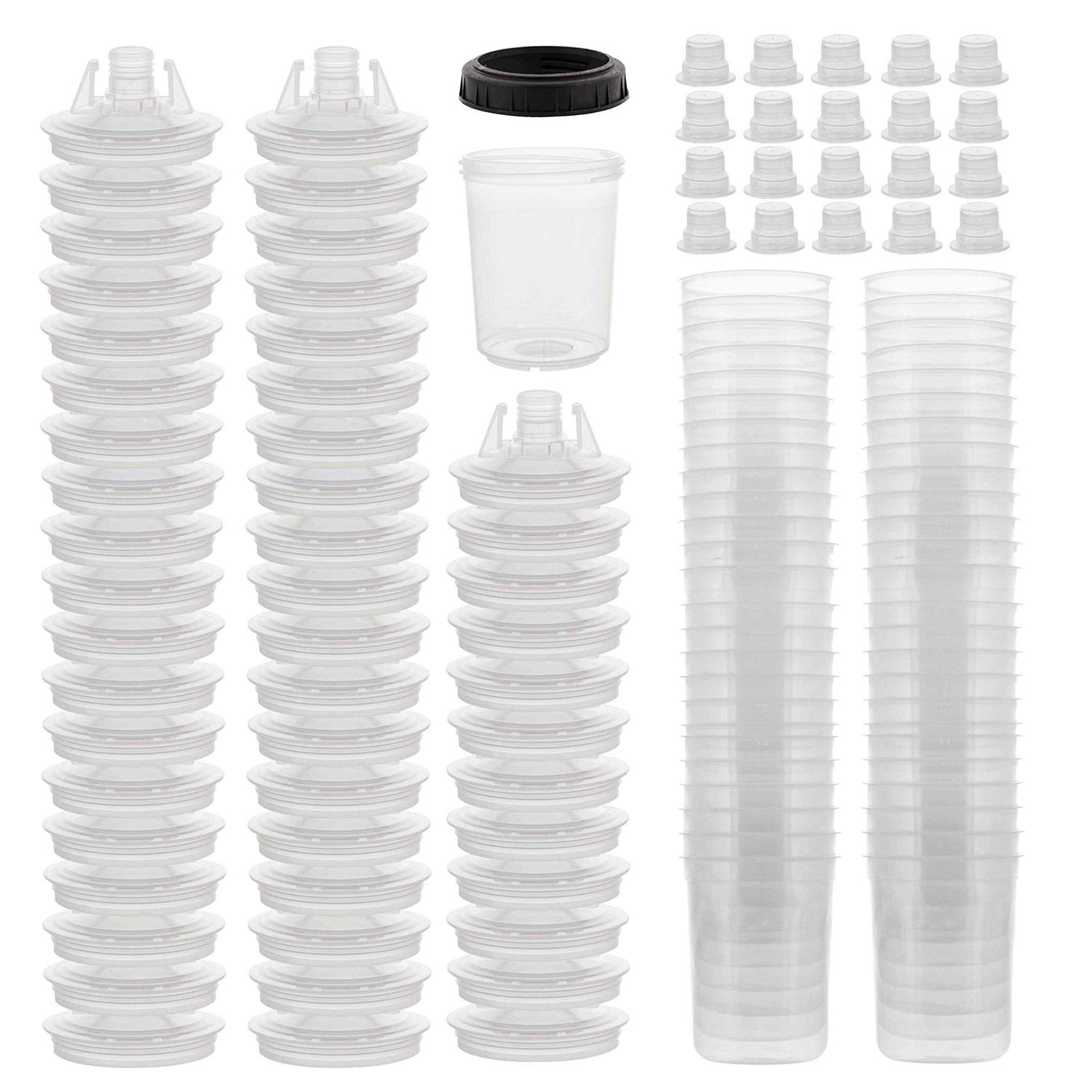 Master Paint System MPS Disposable Paint Spray Gun Cup Liners and Lid System - Zenithce