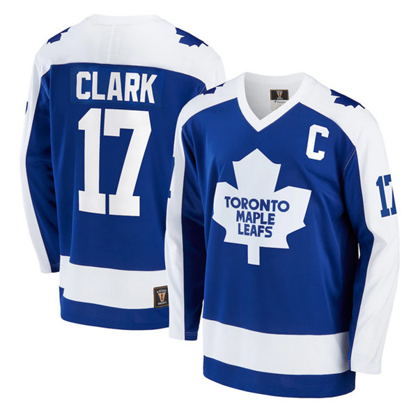 Toronto Maple Leafs #17 Wendel Clark Blue Stitched Jersey - Zenithce