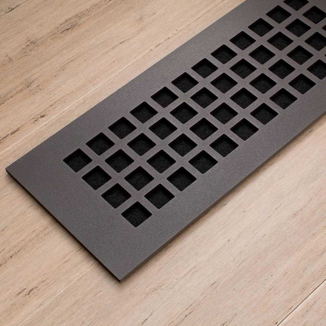 Reggio Register G614-ANH Square Series 12 x 4 Grille without Mounting Holes - Zenithce