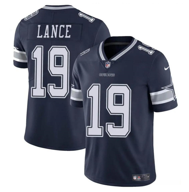Dallas Cowboys #19 Trey Lance Navy Vapor Untouchable Limited Stitched Jersey - Zenithce