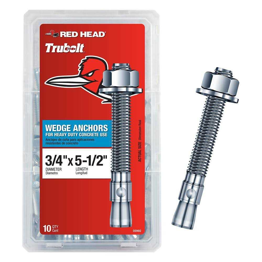 Red Head 12019 Wedge Anchor 1/2 in Dia - Zenithce