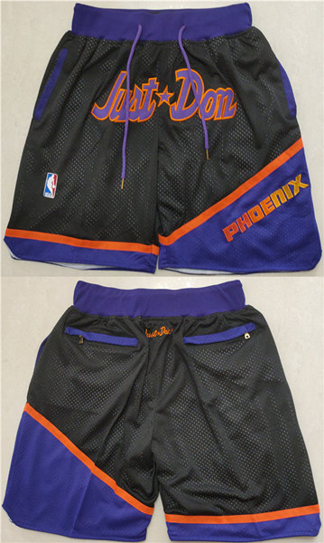 Phoenix Suns Black Orange Shorts (Run Small) - Zenithce