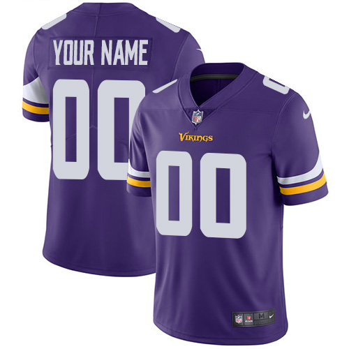 Minnesota Vikings Customized Purple Team Color Vapor Untouchable Limited Stitched NFL Jersey - Zenithce