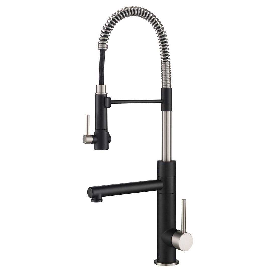 Kraus Artec Pro 2-Function Commercial Style Pre-Rinse Kitchen Faucet with Pull-Down Spring Spout & Pot Filler KPF-1603 - Zenithce