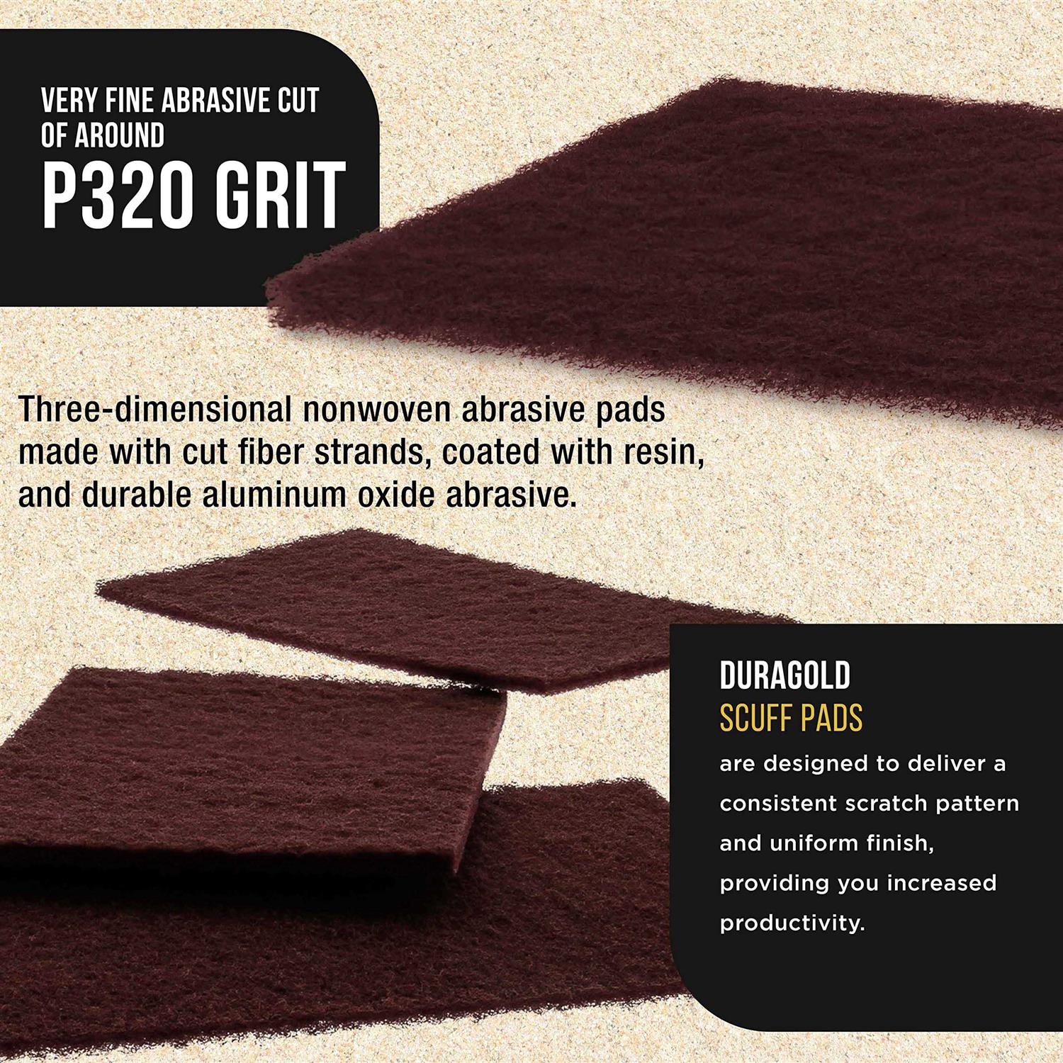 Dura-gold Grit 5-Hole Hook & Loop Sanding Sheets for Mouse Sanders - Zenithce
