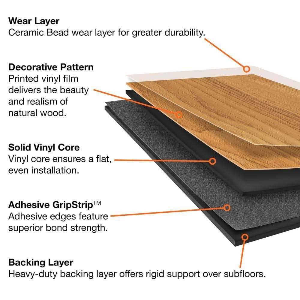 TrafficMaster African Wood Dark 4 MIL x 6 in. W x 36 in. L Grip Strip Water Resistant Luxury Vinyl Plank Flooring - Zenithce