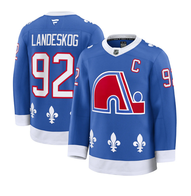 Colorado Avalanche #92 Gabriel Landeskog Blue 2025 With C Patch Alternate Stitched Jersey - Zenithce