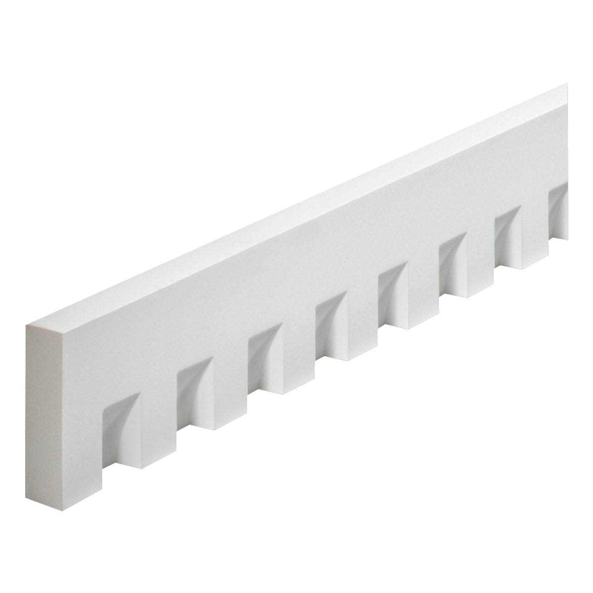 Fypon 36 in. x 7 in. x 3-7/8 in. Polyurethane Window and Door Crosshead with Keystone WCH36X6K - Zenithce