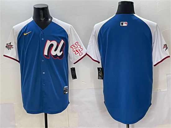 National League New York Mets Blank Blue Alternate 2025 All-Star Edition Limited Stitched Jersey - Zenithce