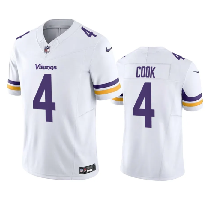 Minnesota Vikings #4 Dalvin Cook White 2023 F.U.S.E. Vapor Untouchable Stitched Jersey - Zenithce