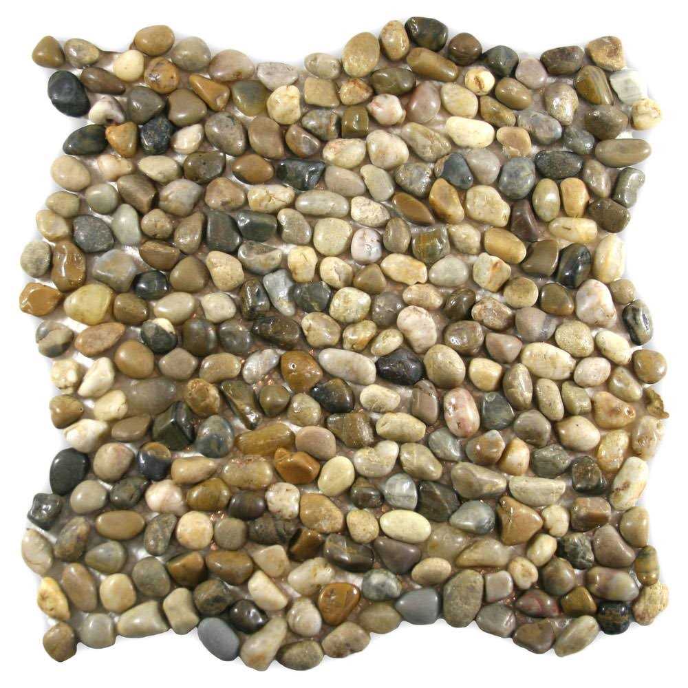Pecos Random Sized Natural Stone Mosaic Tile in Cobblestone CNK Tile - Zenithce